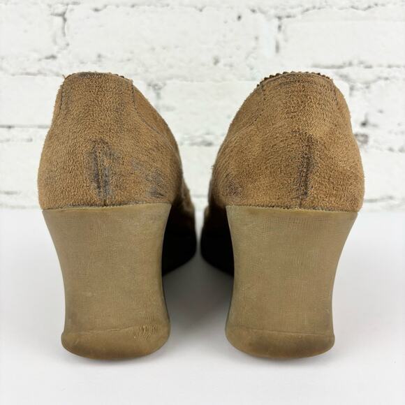 Vintage 90’s Y2K Bongo Faux Suede Wedge Platforms - Picture 4 of 11